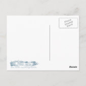 Vrouw in Swimsuit strand Briefkaart (Achterkant)