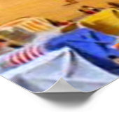 Vrouw in Swimsuit strand Poster (Hoek)