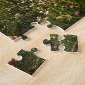 Vrouw in tarweveld legpuzzel (Zijkant)