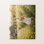 Vrouw in tarweveld legpuzzel (Verticaal)