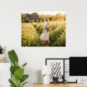 Vrouw in tarweveld poster (Thuiskantoor)