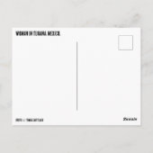 Vrouw in Tijuana, Mexico Briefkaart (Achterkant)