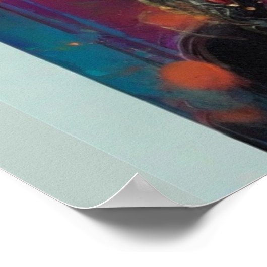 Vrouw in Verbluffende Sugar Skull Make-up Poster (Hoek)