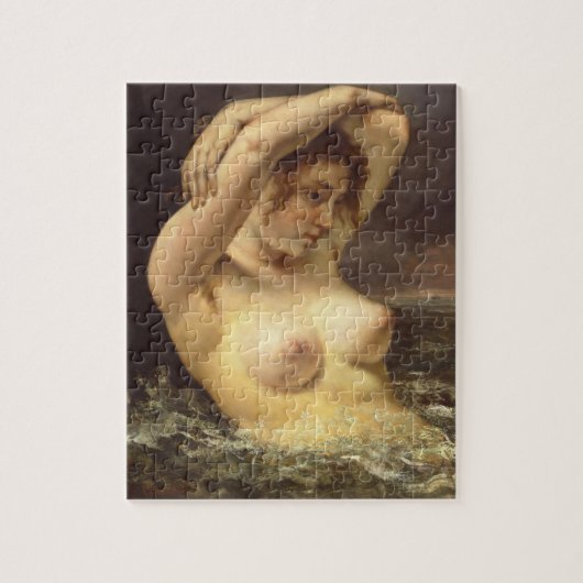 Vrouw in Waves door Gustave Courbet Legpuzzel (Verticaal)