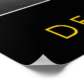 Vrouw in wielstoel en kleine hond poster (Hoek)