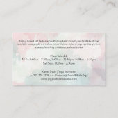 Vrouw in yogahouding | Mandala-patroon in de ruimt Visitekaartje (Achterkant)