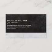 Vrouw in yogahouding visitekaartje (Achterkant)