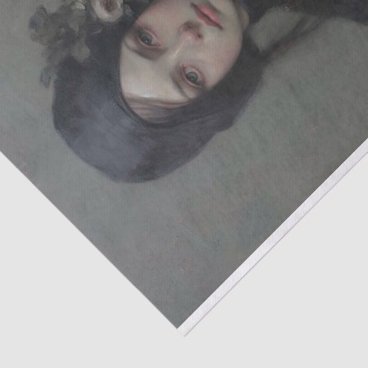 Vrouw in zwart 1 Decoupage papier (Detail)