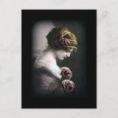 vrouw in zwart Briefkaart (Voorkant)