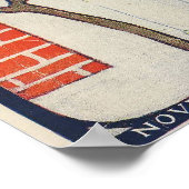  vrouw in zwart op tijdschrift uit 1915 poster (Hoek)