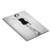 Vrouw in Zwarte Corset Notitieboek (Rechterzijde)