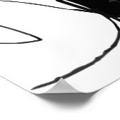 VROUW IN ZWARTE EN WITTE POSTER (Hoek)