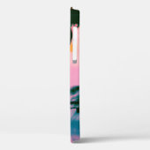 Vrouw in zwarte tankwagen en broek aan de rand Case-Mate iPhone case (Achterkant / Links)