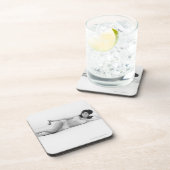 Vrouw in zwemkleding bier onderzetter (Rechterzijde)