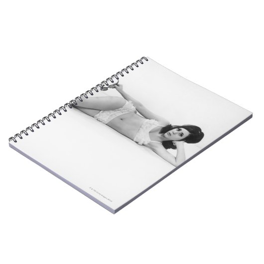 Vrouw in zwemkleding notitieboek (Linkerzijde)