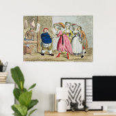 Vrouw Influence of the Devonshire Canvas Poster (Thuiskantoor)