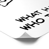 Vrouw informeert in een boekwinkel. Koekwinkel gra Poster (Hoek)