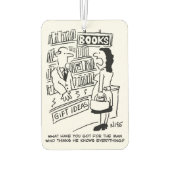 Vrouw informeert in een boekwinkel luchtverfrisser (Achterkant)