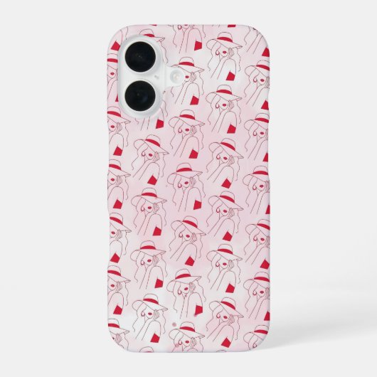 Vrouw iPhone 16 Hoesje (Achterkant)