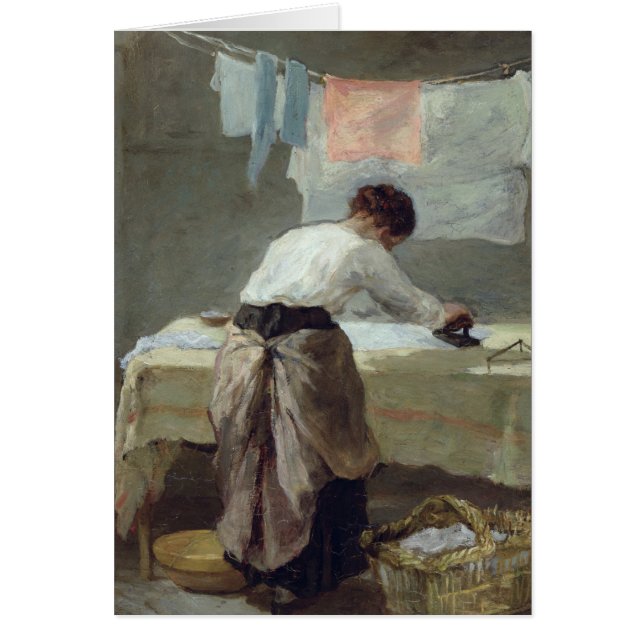 Vrouw Ironing (Voorkant)
