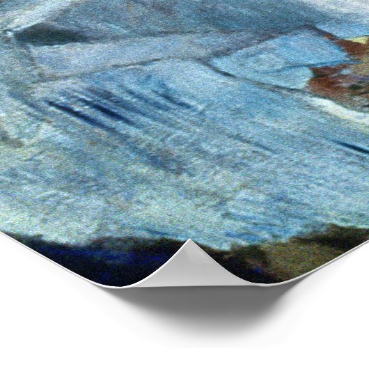 Vrouw Ironing, 1912 Poster (Hoek)