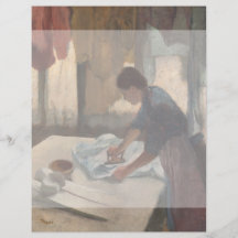 Vrouw Ironing door Edgar Degas