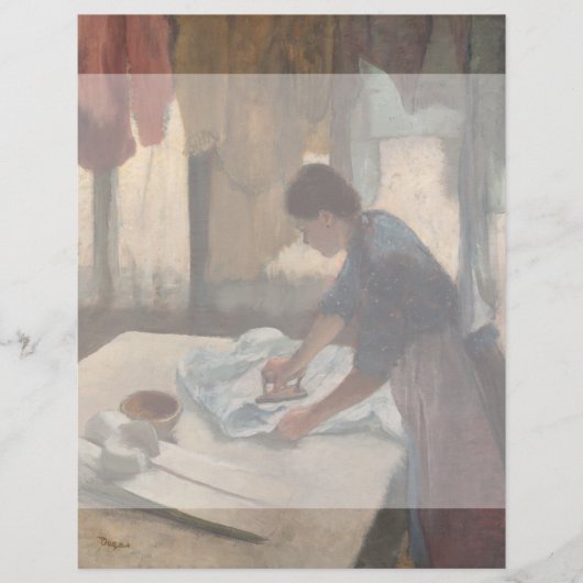 Vrouw Ironing door Edgar Degas (Voorkant)
