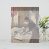Vrouw Ironing door Edgar Degas (Staand voorkant)