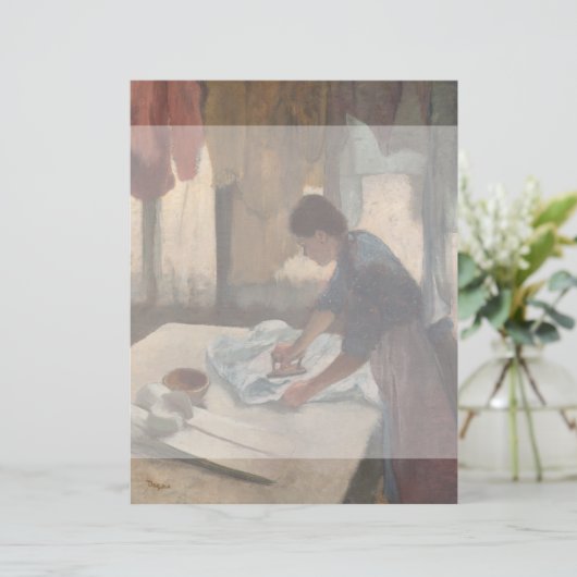 Vrouw Ironing door Edgar Degas (Staand voorkant)
