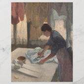 Vrouw Ironing door Edgar Degas (Achterkant)