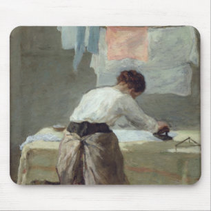 Vrouw Ironing Muismat