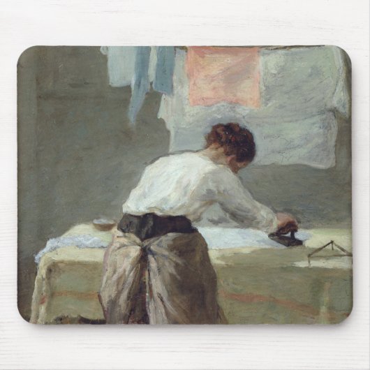Vrouw Ironing Muismat (Voorkant)
