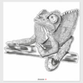 Vrouw Jackson's Chameleon Sticker (Vel)