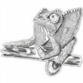 Vrouw Jackson's Chameleon Sticker (Voorkant)