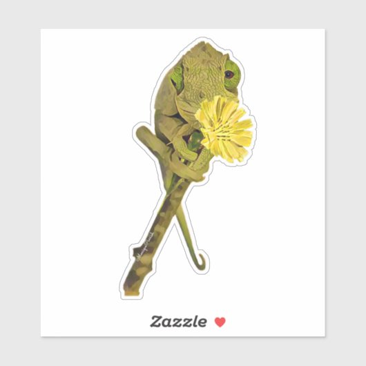 Vrouw Jackson's Chameleon Sticker (Vel)