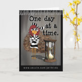 Vrouw Jailbird wenskaart Kaart (Gele Bloem)