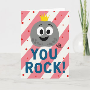 Vrouw je bent geweldig Moederdag Pebble kaart