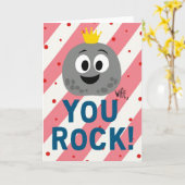 Vrouw je bent geweldig Moederdag Pebble kaart (Gele Bloem)