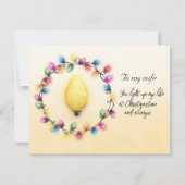 Vrouw, je verlicht mijn leven altijd met Kerstmis (Voorkant)