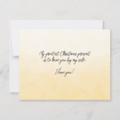 Vrouw, je verlicht mijn leven altijd met Kerstmis (Achterkant)