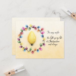 Vrouw, je verlicht mijn leven altijd met Kerstmis