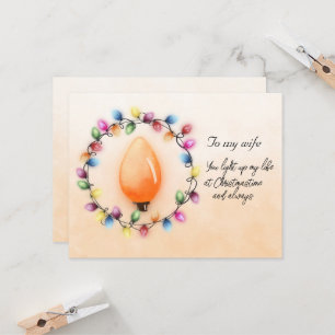 Vrouw, je verlicht mijn leven altijd met Kerstmis