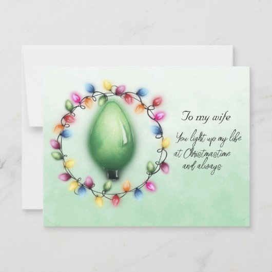 Vrouw, je verlicht mijn leven altijd met Kerstmis (Voorkant)