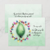 Vrouw, je verlicht mijn leven altijd met Kerstmis (Voorkant / Achterkant)