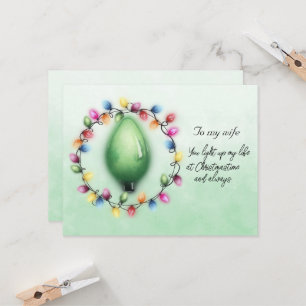 Vrouw, je verlicht mijn leven altijd met Kerstmis