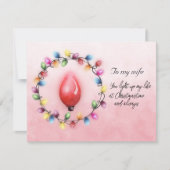 Vrouw, je verlicht mijn leven altijd met Kerstmis (Voorkant)