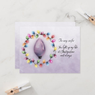 Vrouw, je verlicht mijn leven altijd met Kerstmis