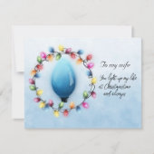 Vrouw, je verlicht mijn leven altijd met Kerstmis (Voorkant)