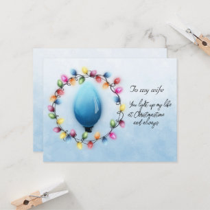 Vrouw, je verlicht mijn leven altijd met Kerstmis