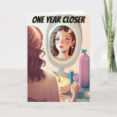 Vrouw Je wordt grappige dochter Verjaardag Kaart (Voorkant)